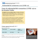 Casos de enfermedad del coronavirus COVID19 en los Estados Unidos desde el 26 de abril de 2020