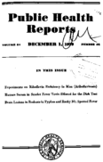 Public Health Reports  v 54 no 48  cover