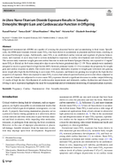 In Utero NanoTitanium Dioxide Exposure Results in Sexually Dimorphic Weight Gain and Cardiovascular Function in Offspring