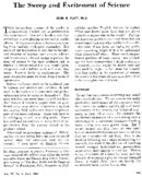 The sweep and excitement of science