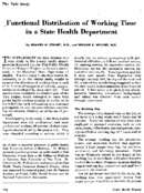 Functional distribution of working time in a State health department