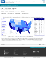 Confirmed COVID19 deaths in US correctional and detention facilities by state Oct 5 2020