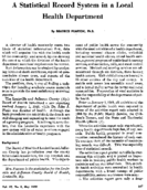 A statistical record system in a local health department