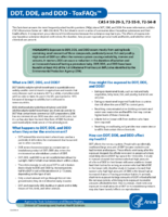 DDT DDE and DDD  ToxFAQs  CAS  50293 72559 72548