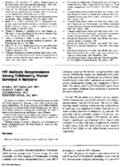HIV Antibody Seroprevalence Among Childbearing Women Surveyed In Maryland
