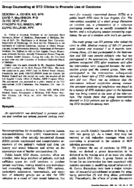 Group counseling at STD clinics to promote use of condoms