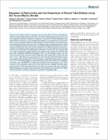 Exposure to Fumonisins and the Occurrence of Neural Tube Defects along the TexasMexico Border