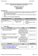National Conversation on Public Health and Chemical Exposures Education and Communication Workgroup Meeting No 3 Summary Teleconference January 26 2010 Final Document July 28 2010