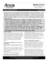 Beryllium  CAS 7440417