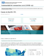 Casos de enfermedad del coronavirus COVID19 casos en los EE UU Actualizado el 8 de julio del 2020