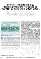 India Field Epidemiology Training Program Response to COVID19 Pandemic 20202021