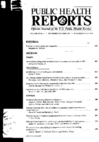 Public Health Rep  v 98 no 5  table of contents