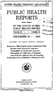 Public Health Reports  v 53 no 52  cover
