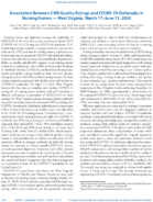 Association Between CMS Quality Ratings and COVID19 Outbreaks in Nursing Homes  West Virginia March 17June 11 2020
