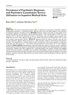 Prevalence of Psychiatric Diagnoses and Psychiatric Consultation Service Utilization on Inpatient Medical Units