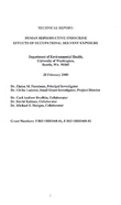 Human Reproductive Endocrine Effects of Occupational Solvent Exposure
