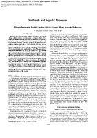 Denitrification in South Carolina USA Coastal Plain Aquatic Sediments