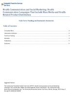 Health Communication and Social Marketing Health Communication Campaigns That Include Mass Media and HealthRelated Product Distribution