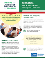 National Diabetes Prevention Program Personal Success Tool Participant Overview