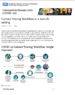 Contact Tracing workflow in a nonUS setting Oct 21 2020