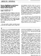 Source significance and control of indoor microbial aerosols human health aspects