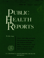 Public Health Reports  v 75  no 10  cover