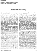 Accidental poisoning