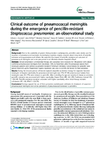 Clinical outcome of pneumococcal meningitis during the emergence of pencillinresistant Streptococcus pneumoniae an observational study