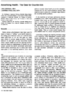 Advertising health the case for counterads