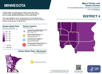 MN Congressional District 04 Stroke and Stroke Centers Map 119th Congress