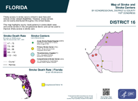 FL Congressional District 16 Stroke and Stroke Centers Map 119th Congress