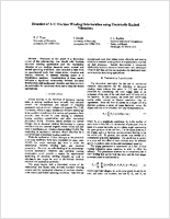 Detection of AC Machine Winding Deterioration Using Electrically Excited Vibrations
