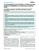 Use of Populationbased Surveillance to Define the High Incidence of Shigellosis in an Urban Slum in Nairobi Kenya