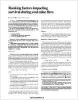 Ranking Factors Impacting Survival During Coal Mine Fires