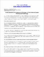 Interim questions and answers on embargo and prohibition of certain rodents and prairie dogs