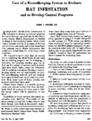 Uses of a recordkeeping system to evaluate rat infestation and to develop control programs