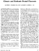 Climate and endemic dental fluorosis