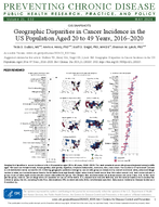 Geographic Disparities in Cancer Incidence in the US Population Aged 20 to 49 Years 20162020