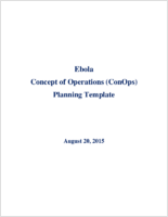 Ebola Concept of Operations ConOps Planning Template