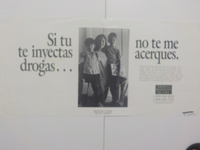 Si tu inyectas drogasno te me acerques