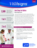 Safe sleep for babies  eliminating hazards Vital signs Jan 2018