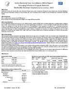 2010 Methicillinresistant Staphylococcus aureus surveillance report from Active Bacterial Core surveillance ABCs
