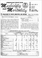 Morbidity and Mortality Weekly Report Vol 15 No 10 week ending March 12 1966