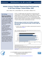 Adults Living in Families Experiencing Food Insecurity in the Past 30 Days United States 2021