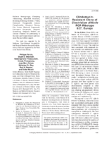 ClindamycinResistant Clone of Clostridium difficile PCR Ribotype 027 Europe