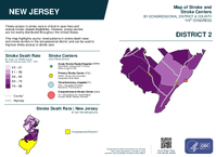 NJ Congressional District 02 Stroke and Stroke Centers Map 119th Congress