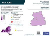 NY Congressional District 04 Stroke and Stroke Centers Map 119th Congress