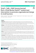 Small  Safe  Well lessons learned from a Total Worker Health randomized intervention to promote organizational change in small business