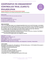 COOPERATIVE REENGAGEMENT CONTROLLED TRIAL CoRECT PHILADELPHIA