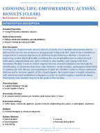 Choosing Life Empowerment Actions Results CLEAR